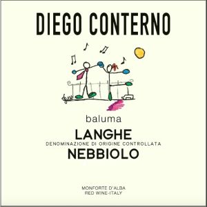 Diego Conterno Baluma Langhe Nebbiolo label