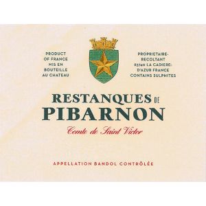 Château de Pibarnon Les Restanques de Pibarnon Bandol Rouge label