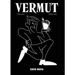 Cueva Nueva Vermut Rojo label
